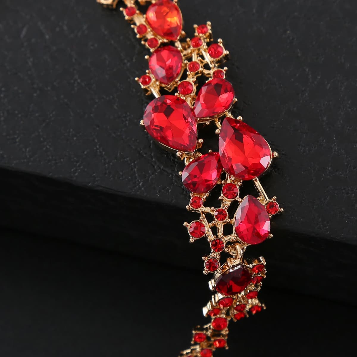 New Fashion Jewelry Crystal Rhinestone Bracelets Wholesale High Quality Women's Wedding Anniversary Gift