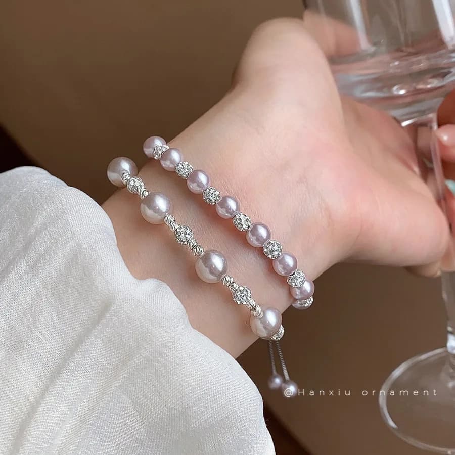 Wholesale EJAN French Irregular Imitation Pearl Alloy Charm Bracelet Light Luxury High-end Elegant Niche Fashion Design Feeling