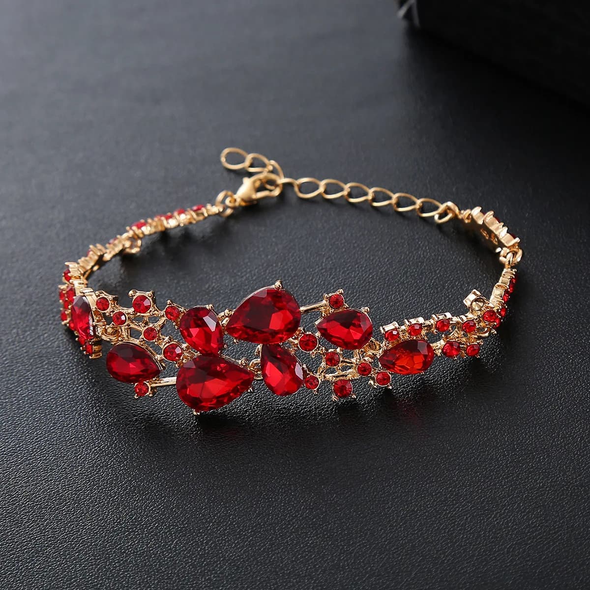 New Fashion Jewelry Crystal Rhinestone Bracelets Wholesale High Quality Women's Wedding Anniversary Gift