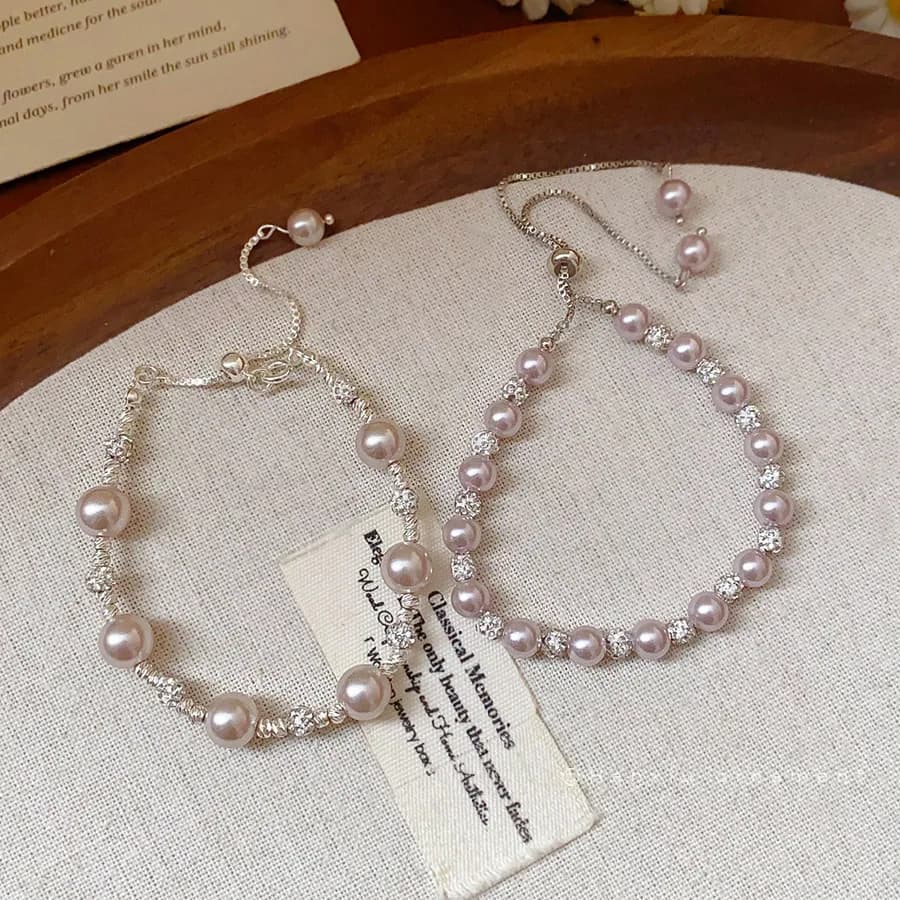 Wholesale EJAN French Irregular Imitation Pearl Alloy Charm Bracelet Light Luxury High-end Elegant Niche Fashion Design Feeling