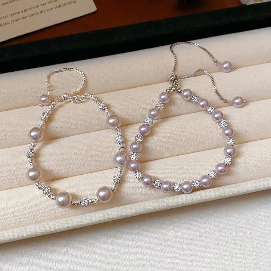 Wholesale EJAN French Irregular Imitation Pearl Alloy Charm Bracelet Light Luxury High-end Elegant Niche Fashion Design Feeling